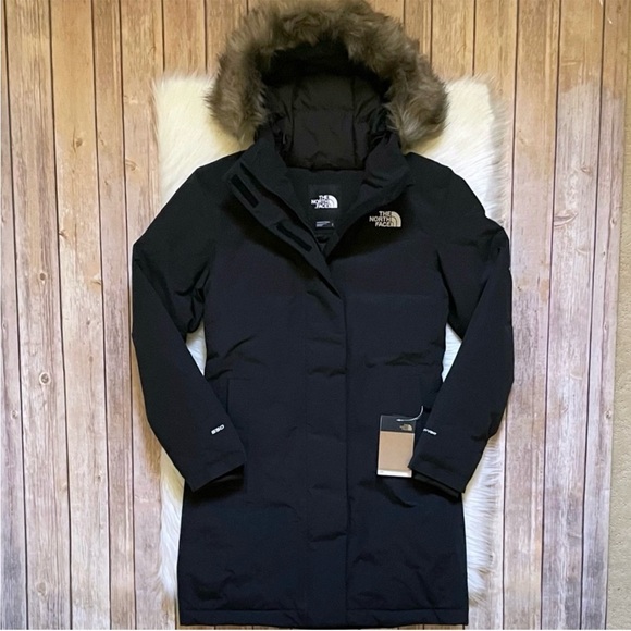The North Face Black Arctic Parka with Fur Hood - Picture 1 of 11
